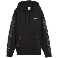 Puma Ess Graphic Animal Comfort Kapuzenpullover Schwarz L Damen Schwarz L