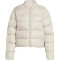Adidas Winterjacke SPORTSWEAR "ESSENTIALS CLIMAWARM KUNSTDAUNEN PUFFER", Damen, Gr. S, beige (wonder aluminium), Obermaterial: 100% Polyester, normal, Jacken Winterjacke