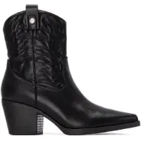 Xti für Damen. 14430501-NEGRO Stiefelette 144305 schwarz (36), 5 bis 8 cm, Reißverschluss, Lässig