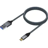 Aisens A107-0632, 1,5 m, USB C, USB A, USB 3.2 Gen 2 (3.1 Gen 2), 10 Gbit/s, Grau