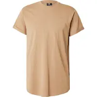 G-Star Kurzarmshirt "Lash", Herren, Gr. M, beige (safari), Jersey, Obermaterial: 100% Baumwolle, unifarben, normal hüftbedeckend, Rundhals, Umschlagsaum, Shirts Kurzarmshirt, Rundhals, Logoapplikation