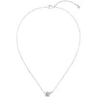 BOSS Kette mit Anhänger "LIVE PRECIOUS", edelstahlfarben, kristallweiß, Halsketten, Edelstahl, L: 50,5 B: 1mm, Kette mit Anhänger, mit Preciosa Crystal, B:1mm