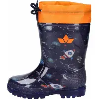 Lico Uni Kinder Power Blinky Gummistiefel, Marine/Orange, 31 EU