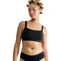 Sloggi Bustier "GO Casual", Damen, Gr. XS, N-Gr, schwarz, Single Jersey, Obermaterial: 82% Baumwolle, 18% Elasthan, clean, unifarben, BHs Bustier, weiche und atmungsaktive Baumwollqualität