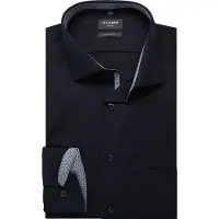 Olymp Langarmhemd "Luxor modern fit" modern fit, Global-Kentkragen, Businesshemd