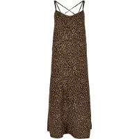 Apricot Midikleid "Maxi-Slipkleid", Damen, Gr. M (38), N-Gr, braun, Obermaterial: 100% Viskose CV., gemustert, Kleider Midikleid, mit Animalprint