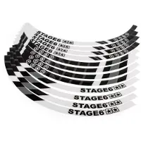 Stage6 13-Zoll Scooter Felgenaufkleber Set Weiß