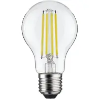 Paulmann LED-Leuchtmittel "Efficient-Line Filament 230V LED Birne E27 806lm 4,3W 4000K dimmb.Klar", Energieeffizienz: B, transparent, L:10,5cm Ø:6cm, Leuchtmittel, LED-Leuchtmittel
