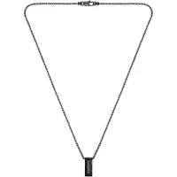 BOSS Kette mit Anhänger "CANDOR JEWELRY", schwarz, Halsketten, Edelstahl, L: 70 B: 2mm, Kette mit Anhänger, B:2mm