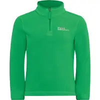 Jack Wolfskin Stehkragenpullover "TAUNUS HALFZIP K", Kinder, Gr. 152, grün (mystic grün), Fleece, Obermaterial: 100% Polyester, Pullover Stehkragenpullover, mit hohem Stehkragen, aus Fleece-Material