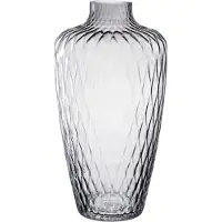 Leonardo Dekovase "GK/Vase GIULIA", grau, B:20cm H:38cm T:20cm, Glas, Vasen, Dekovase