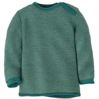 Disana - Kid's Melange-Pullover - Merinopullover Gr 62/68 türkis