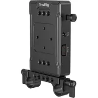 SmallRig 3498B V-Mount Batterieadapter Platte mit doppelter Stabklemme