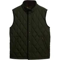 Superdry für Herren. M5012273A Gesteppte Kombiweste grün (XXL), Lässig, Polyester
