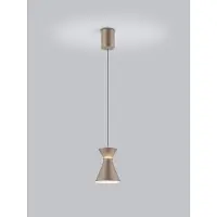 HELESTRA Hängelampe LUK, dimmbar, braun / rost, für Küche, Aluminium