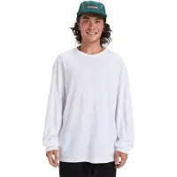 Quiksilver Langarmshirt "Salt Water", Herren, Gr. L, weiß, Obermaterial: 100% Baumwolle., Shirts Langarmshirt