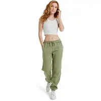 Roxy Jogger Pants "Surf Stoked Brushed", Damen, Gr. XL, Normalgrößen, grün (olivgrün), Obermaterial: 60% Baumwolle, 40% Polyester., Hosen Jogger Pants
