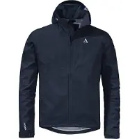 Schöffel Outdoorjacke SCHÖFFEL "2.5L Jacket Tarvis M", Herren, Gr. 52, blau (8820, blau), Oberstoff: 100% Polyester, regular fit, hoch geschlossener Ausschnitt, Jacken Outdoorjacke