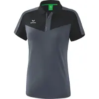 Erima Squad Poloshirt 42 schwarz/slate grey