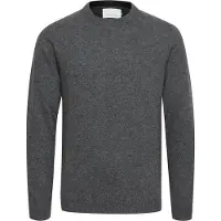 Casual Friday Strickfleece-Pullover "Strickpullover CFKarl", Herren, Gr. XXL, grau (pewter mix), Obermaterial: 80% Wolle WO. 20% Polyamid PA., Pullover Strickfleece-Pullover