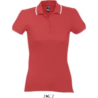 Sol SOLs 11366 | Womens Poloshirt Practice - Farbe: Red/White - Größe: XXL