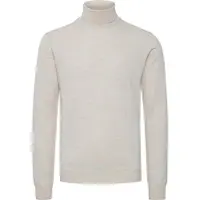 Casual Friday Strickfleece-Pullover "Strickpullover CFKonrad", Herren, Gr. XXL, beige (light sand), Obermaterial: 50% Wolle WO. 50% Polyacryl PAN., Pullover Strickfleece-Pullover