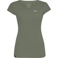 Salewa Puez Melange Dry'ton W Short Sleeve Tee faded green melange (5A56) 36
