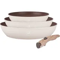 ROYAL SWISS 4-teilige Induktions-Kochgeschirr-Sets abnehmbarer Griff - 20/24/28