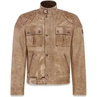 Belstaff Brooklands Motorrad Lederjacke, hellbraun, XL