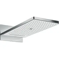 Hansgrohe Rainmaker Select, Fester Duschkopf, Chrom, Weiß, Zimmerdecke