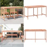 vidaXL Gartentisch 203,5x90x110 cm Massivholz Douglasie - Gartentisch - Gartentische - Outdoor Tisch - Terrassentisch