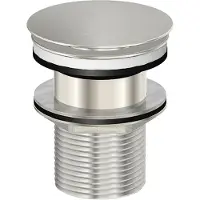 Steinberg Serie 100 Schaftventil G 1 1/4 ohne Überlauf, 1001693BN, Farbe: Brushed Nickel
