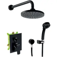Novaservis Podomietkový sprchový systém Nobless Tina čierna SADA38051R,5