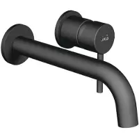 Jika Mio Style – Waschtischarmatur, Unterputzmontage, 2-fach, mit Körper, matt schwarz, Modellnummer H3112F67161201