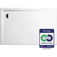 Kaldewei SUPERPLAN 1849-1, Duschwanne, 100x90cm, 384900010001, Farbe: alpin-weiss
