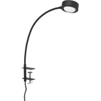 LIGHTME Tischleuchte Powerlens Flex, Schraube, schwarz