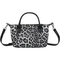 Gallantry Paris Gallantry, Damentasche mit abnehmbarem Schulterriemen und Leopardenmuster, Leopard Schwarz
