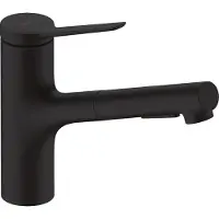 Hansgrohe Einhebel-Küchenarmatur Zesis M33 Auszugslänge bis zu 500mm, mattschwarz