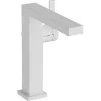 Hansgrohe Tecturis E Fine Einhebel-Waschtischmischer 150, Ausladung 157mm, Push-Open Ablaufgarnitur, CoolStart, EcoSmart+, 73040700, Farbe: Weiß Matt