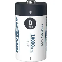 Ansmann Mono D Akku NiMH 10000mAh hochkapazitiv Akkubatterie (1 Stück)