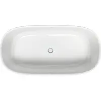 Duravit Zencha Oval-Badewanne, freistehend, nahtlose Verkleidung, 1800x900mm, Weiß Matt, 700463000000000