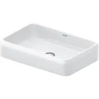 Duravit Aufsatzbecken Qatego 60x40cm, o HL, Ü, HL, gs, w hgl HygGlaze