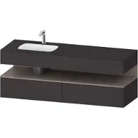 Duravit Einbauwaschtisch-Möbel-Set Qatego 160x50x60cm, Kon-WTU, B, B l, ba m/Gr m