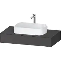 Duravit Collection One Konsole, 1000x550x170mm, mit Ausschnitt mittig, QA4801049490000, Farbe: Graphit matt