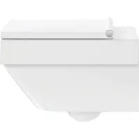 Duravit Vero Air Wand-WC Rimless 37x57cm, Spülrandlos, Tiefspüler, 25250900001, Farbe: Weiß mit Wondergliss