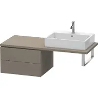 Duravit Konsolenunterschrank L-CUBE 400x620x547mm flannel grey seidenmatt