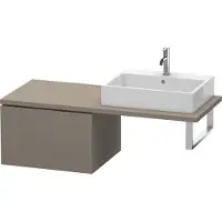 Duravit Konsolenunterschrank L-CUBE 400x620x547mm flannel grey seidenmatt