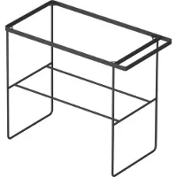 Duravit Metallkonsole DuraSquare 86,5x45cm, bodenstehend, schwarz matt