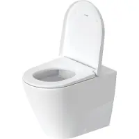Duravit D-Neo Stand-WC, Tiefspüler, spülrandlos, Abgang: waagerecht, back to wall, 370x580x400mm, 2003092000, Farbe: Weiß mit HygieneGlaze