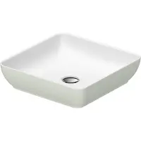 Duravit Aufsatzwaschtisch DuroCast + Sivida 40x40cm, I.Fa w m, Auß.Fa blassgrün ma